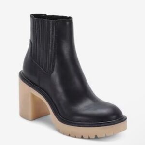 Dolce Vita Waterproof Black Leather  Boots- Women's Size 6